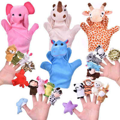 Con rối tay động vật sang trọng thú vị 20cm Búp bê mềm cho trẻ sơ sinh