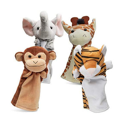 Con rối tay động vật sang trọng thú vị 20cm Búp bê mềm cho trẻ sơ sinh