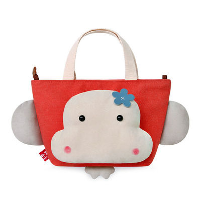 22cm * 15cm * 19cm Hip Hop Monkey Động vật Túi sang trọng Phim hoạt hình Túi vải di động dễ thương