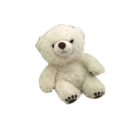 18 * 15cm Gấu bông trắng nhỏ được cá nhân hóa có thể giặt được