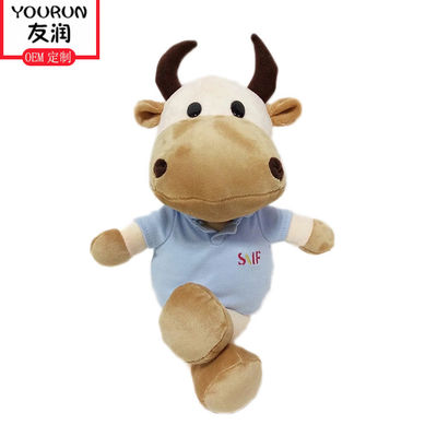 Zodiac Cow Plush Doll Phim hoạt hình Con Bò Nhỏ Nhồi bông Động vật Sang trọng Đồ chơi