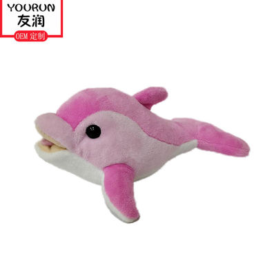 Đồ chơi mềm cá heo 18CM Động vật nhồi bông cá heo màu hồng