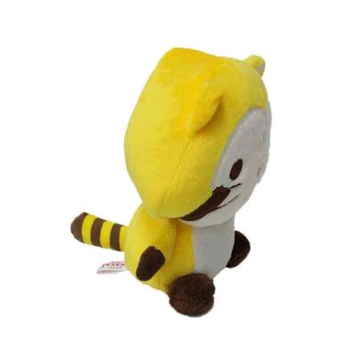 25cm Thêu Động vật tùy chỉnh Đồ chơi sang trọng Cầy hương vàng Động vật nhồi bông