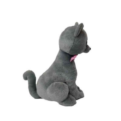 30CM Mô phỏng Mèo Xám Động vật Nhồi bông Đồ chơi sang trọng Cảm giác mượt mà