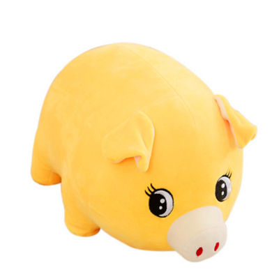 30 cm Polyester Hồng vàng Lợn nhồi bông Đồ chơi sang trọng Gối ngủ cho thú cưng lớn