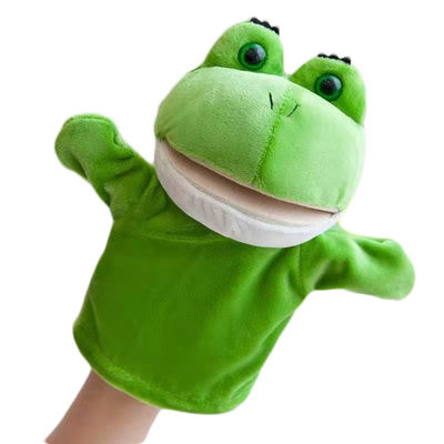 20cm Miệng Ếch Tay Thú nhồi bông Con rối Búp bê Găng tay Đồ chơi sang trọng