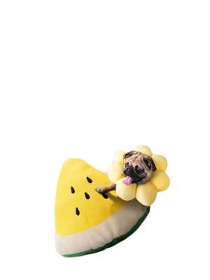 Pizza Hình chó Nhồi bông Đồ chơi Vocal Pet Molars Đồ chơi Sang trọng 100% PP Cotton