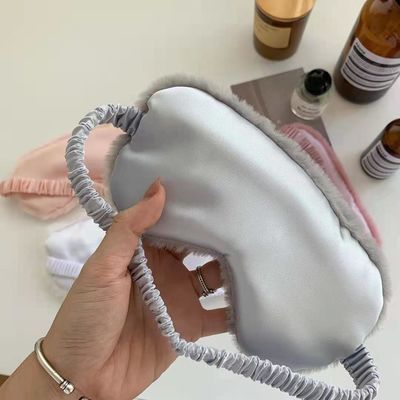20 cm Trái tim cô gái Tóc thỏ Dây thun co giãn Nap Plush Eye Mask Phụ kiện đồ chơi mềm