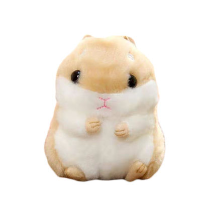 Mũm mĩm Hamster Túi đeo khóa sang trọng Mặt dây chuyền Sinh nhật Hiện tại Búp bê nhỏ sang trọng