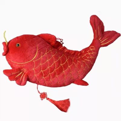 Lễ hội mùa xuân Cá chép đỏ Linh vật sang trọng Mặt dây chuyền trang trí nhà cho búp bê
