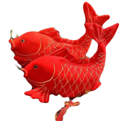Lễ hội mùa xuân Cá chép đỏ Linh vật sang trọng Mặt dây chuyền trang trí nhà cho búp bê
