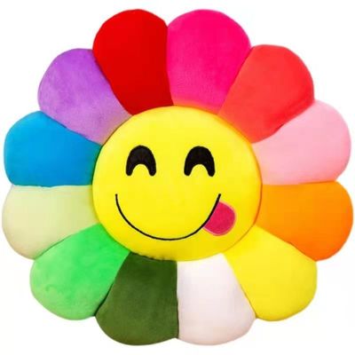 35 * 35 cm đầy màu sắc Hướng dương Đồ chơi nhồi bông sang trọng Gối Ghế văn phòng Đệm