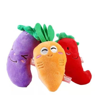 15 cm Chống Cắn Trái cây Rau cải Mèo Đồ chơi sang trọng Đồ chơi sang trọng Con chó âm thanh Đồ chơi sang trọng
