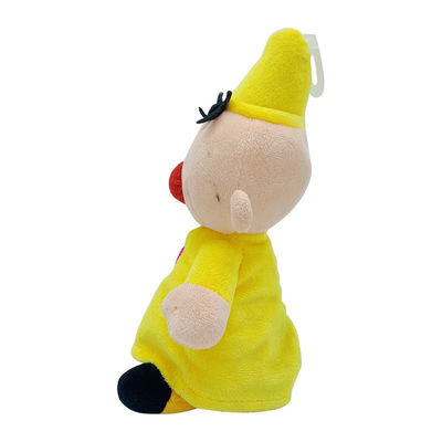 25cm Chú hề màu vàng Búp bê sang trọng Đồ chơi tiện nghi cho trẻ em Đạo cụ kể chuyện trước khi đi ngủ