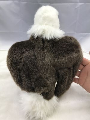 Đồ chơi nhồi bông sang trọng màu trắng đại bàng đầu trắng 100% bông Pp 30cm hoặc tùy chỉnh
