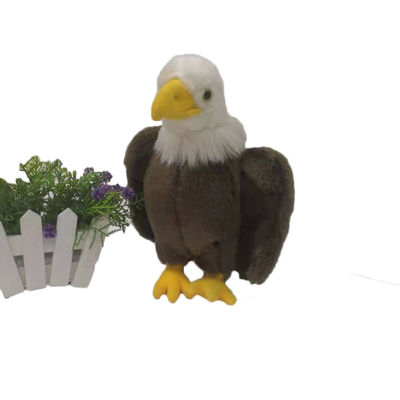Đồ chơi nhồi bông sang trọng màu trắng đại bàng đầu trắng 100% bông Pp 30cm hoặc tùy chỉnh