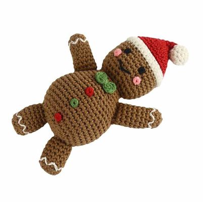 Búp bê đan móc bằng bông chải thủ công 20cm