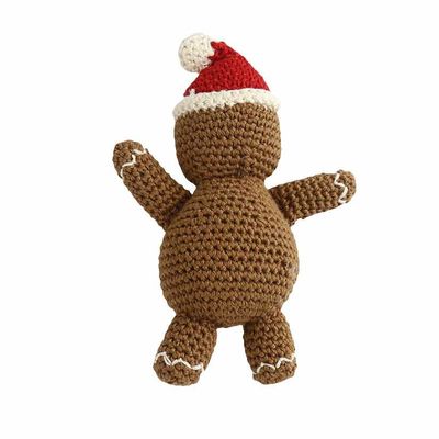 Búp bê đan móc bằng bông chải thủ công 20cm
