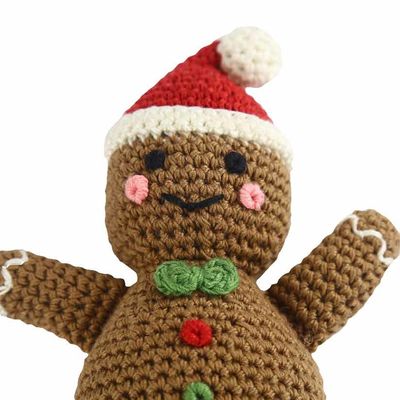 Búp bê đan móc bằng bông chải thủ công 20cm