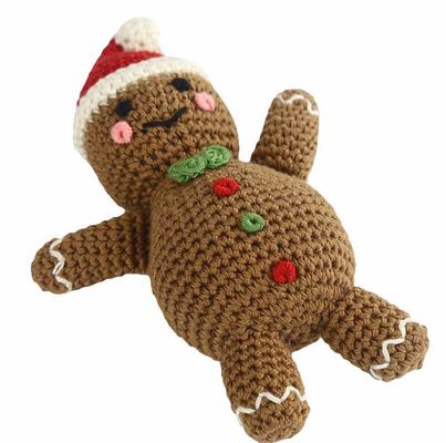 Búp bê đan móc bằng bông chải thủ công 20cm