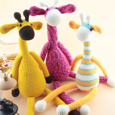 Handmade Crochet Doll Đan Bé hươu cao cổ Bán buôn theo yêu cầu