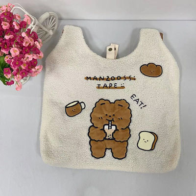 Túi tote gấu mềm mại sang trọng OEM 66x43cm cho sinh viên