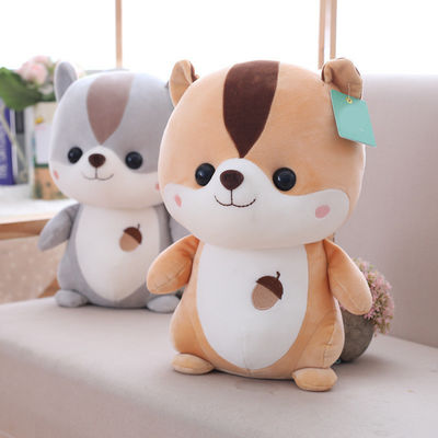 Đồ chơi sang trọng cho con sóc của OEM dành cho trẻ em 25cm với chất liệu bông Polypropylene