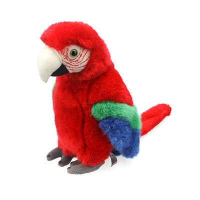 Sợi Polyester Nhồi Màu đỏ tươi Macaw Thú nhồi bông Quà tặng cho trẻ em Đồ chơi sang trọng