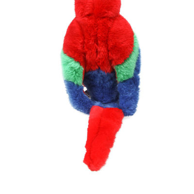 Sợi Polyester Nhồi Màu đỏ tươi Macaw Thú nhồi bông Quà tặng cho trẻ em Đồ chơi sang trọng