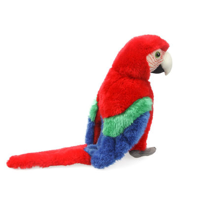 Sợi Polyester Nhồi Màu đỏ tươi Macaw Thú nhồi bông Quà tặng cho trẻ em Đồ chơi sang trọng