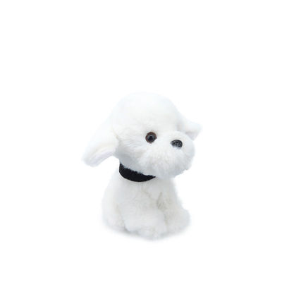 Đồ chơi sang trọng cho chó trắng 25cm ODM cho trẻ em thoải mái