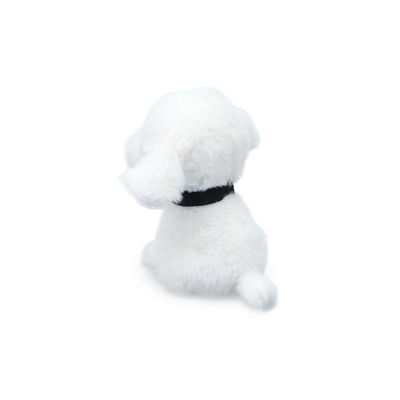 Đồ chơi sang trọng cho chó trắng 25cm ODM cho trẻ em thoải mái