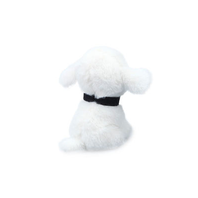 Đồ chơi sang trọng cho chó trắng 25cm ODM cho trẻ em thoải mái