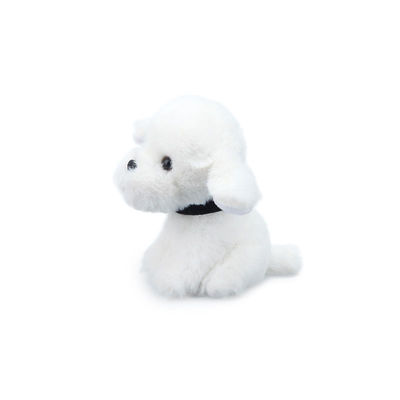 Đồ chơi sang trọng cho chó trắng 25cm ODM cho trẻ em thoải mái