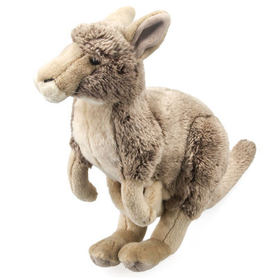 Không phai màu Đồ chơi trẻ em mô phỏng Kangaroo Plush 40cm