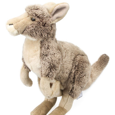 Không phai màu Đồ chơi trẻ em mô phỏng Kangaroo Plush 40cm
