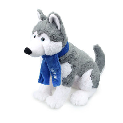Đồ chơi nhồi bông Husky sang trọng ngắn gọn với khăn quàng ISO9001