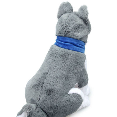 Đồ chơi nhồi bông Husky sang trọng ngắn gọn với khăn quàng ISO9001