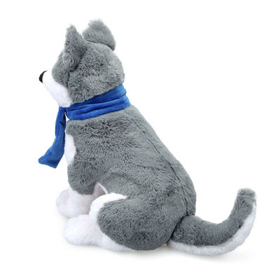 Đồ chơi nhồi bông Husky sang trọng ngắn gọn với khăn quàng ISO9001
